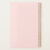 モダン 2022スクリプト赤面ピンク星占い  プランナー手帳 (裏面)