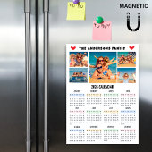 モダン 2026年 カレンダー カスタム 写真コラージュ マグネット