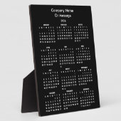 モダン 2026 カレンダー 会社名 フォトプラーク (側面)