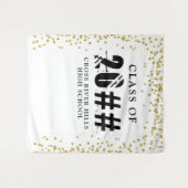 モダン 20XX ゴールド コンフェッティ フォト バックドロップ タペストリー (正面(横))