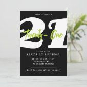 モダン, 21歳の誕生日招待状 招待状 (スタンド正面)