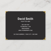 モダン 3.5インチx 2.5インチ 名刺 (裏面)