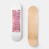 モダン 3D ピンク メイズ スケートボード デッキ (正面)