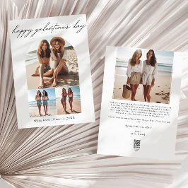 モダン | 4フォトコラージュBFF Galentine's Day シーズンカード