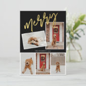 モダン 5枚の写真金ゴールドスメリークリプト写真 シーズンカード (スタンド正面)