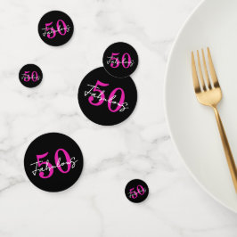 モダン 50歳の誕生日 おめでとう パーティー コンフェッティ