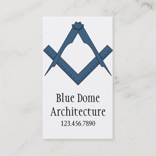 モダン Architecture Architect名刺 名刺 (正面)