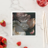 モダン, bohemian，花ブライダルシャワーナプキン スタンダードカクテルナプキン (インサイチュ)