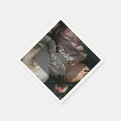 モダン, bohemian，花ブライダルシャワーナプキン スタンダードカクテルナプキン (角)