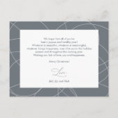 モダン、Brightメリー Family Photo Card ポストカード (裏面)