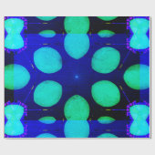 モダン_COLOR_BLUE_GIFT ラッピングペーパー (フラット)