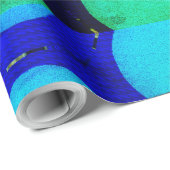モダン_COLOR_BLUE_GIFT ラッピングペーパー (ロールコーナー)