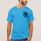 モダン_Decoration_LIGHT STAR_BLUE Tシャツ (正面)