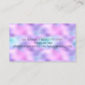 モダン,Dots Instagram Social Media Hographic 名刺 (裏面)