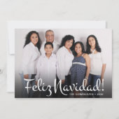 モダン Feliz Navidad 写真 シーズンカード (正面)