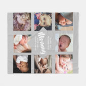 モダン | First Mothers Day |フォトコラージュフリース フリースブランケット (正面(横))