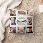 モダン | First Mothers Day |写真のコラージュ クッション (ブランケット)