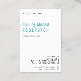 モダン, frisch, mit monogram fur Angeber 名刺