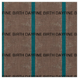 モダン_GIFT_素晴らし誕生日_PATTERN_BROWN ファブリック