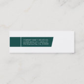 モダン | (Green) スキニー名刺 (裏面)