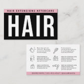 モダン Hair Extensions After 気に Hair 気に Extensions 名刺 (正面/裏面)