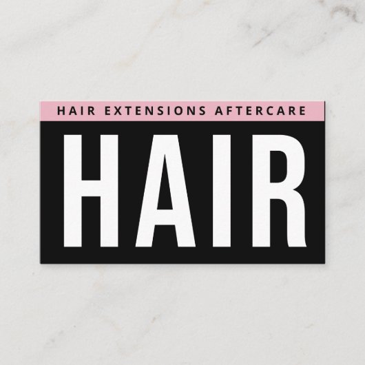 モダン Hair Extensions After 気に Hair 気に Extensions 名刺 (正面)