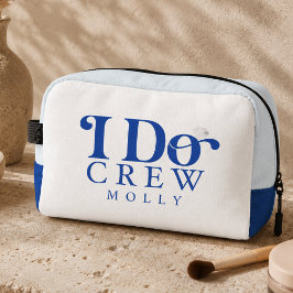 モダン I Do Crew コバルトブルー ブライズメイド ドップキット