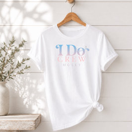 モダン I Do Crew パステルグラデーション ブライズメイド トライブレンドTシャツ
