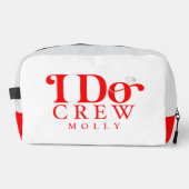 モダン I Do Crew 大胆な赤い花嫁介添人 ドップキット (正面)