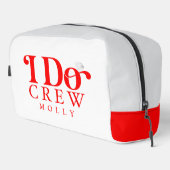 モダン I Do Crew 大胆な赤い花嫁介添人 ドップキット (右コーナー)