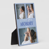 モダン I Love You ママ | 3枚の写真 コラージュ プレート フォトプラーク (側面)