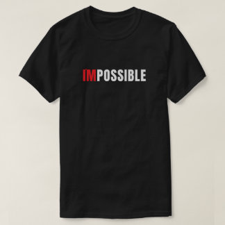 モダン I'm Possible ミニマリスト タイポグラフィー Tシャツ