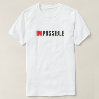 モダン I'm Possible ミニマリスト タイポグラフィ Tシャツ