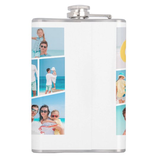 モダン Images Collage Photos フラスク (裏面)