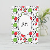 モダン JOY ホリデー フラット カード - オーダーメッセージ (スタンド正面)