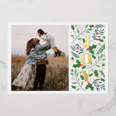 モダン JOY ホリーバerry フォト 箔シーズンカード (正面)