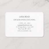 モダン, Monogram，白い名刺 名刺 (裏面)