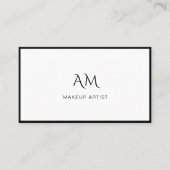 モダン, Monogram, White名刺 名刺 (正面)