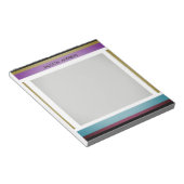 モダン Name Notepad(スタイリッシュはっきりしたパーソナライズされた) ノートパッド (アングル)