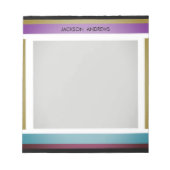 モダン Name Notepad(スタイリッシュはっきりしたパーソナライズされた) ノートパッド (正面)