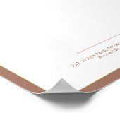 モダン office letterhead印刷可能バリアント ポスター (角)