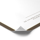 モダン office letterhead印刷可能バリアント ポスター (角)