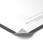 モダン office letterhead印刷可能バリアント ポスター (角)