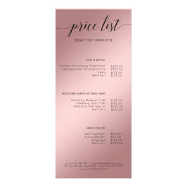 モダン, rosegold (Imitat)価格表 ラックカード