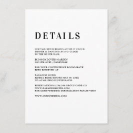 モダン, simpel, frisch - Hochzeitエンクロージャカード エンクロージャーカード