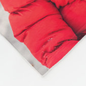 モダン We Love You 8 枚の写真のコラージュ フリースブランケット (角)