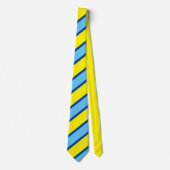 モダン _YELLOW_BLUE _かわいい Rmdesignflo55 ネクタイ (正面)