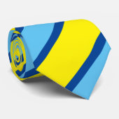 モダン _YELLOW_BLUE _かわいい Rmdesignflo55 ネクタイ (ロール)