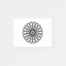 _モダンA万華鏡のように千変万化するパターンバラ円_色_黒