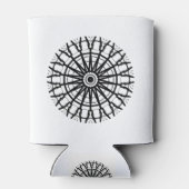 _モダンA万華鏡のように千変万化するパターンバラ円_色_黒 缶クーラー (裏面)